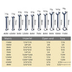 10 pezzi/set Mini chiave di apertura lucidata a specchio Chiave tascabile a due usi color prugna, Stile:, Metric, Imperial