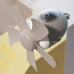 Ventilatore da soffitto USB con luce notturna 18cm
