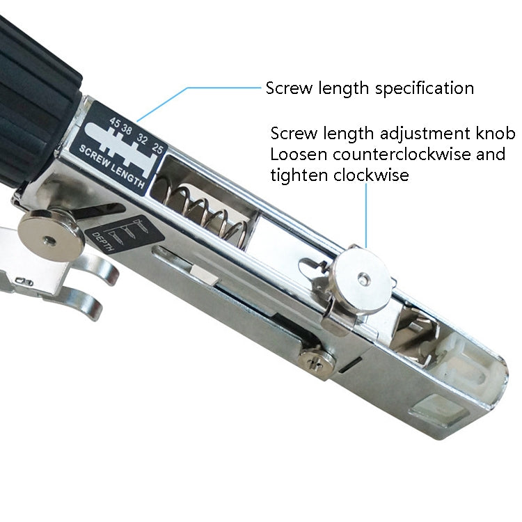 Cacciavite elettrico con convertitore a vite per cintura a catena JieLi su strumento per cartongesso, Electric Screwdriver With 50 Chains Strap