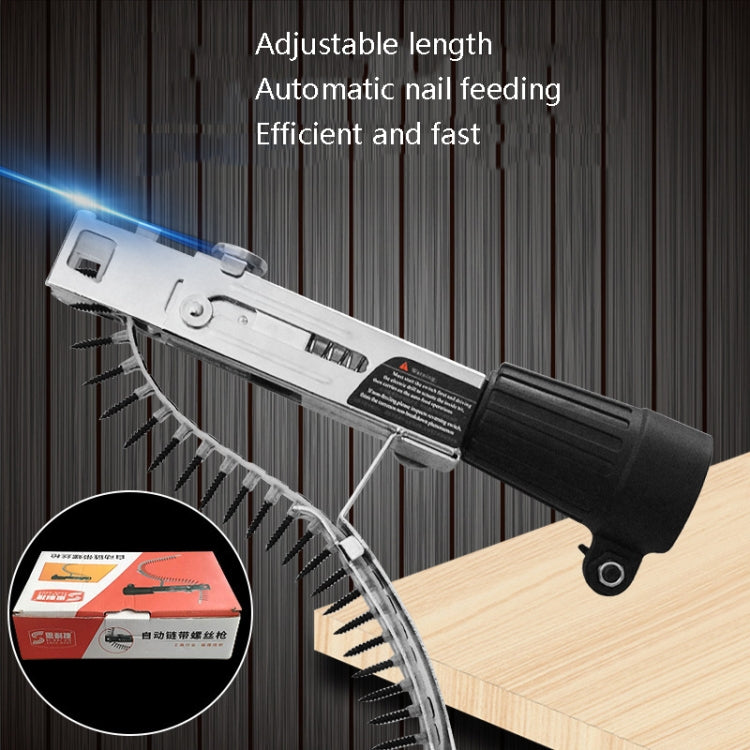 Cacciavite elettrico con convertitore a vite per cintura a catena JieLi su strumento per cartongesso, Electric Screwdriver With 50 Chains Strap