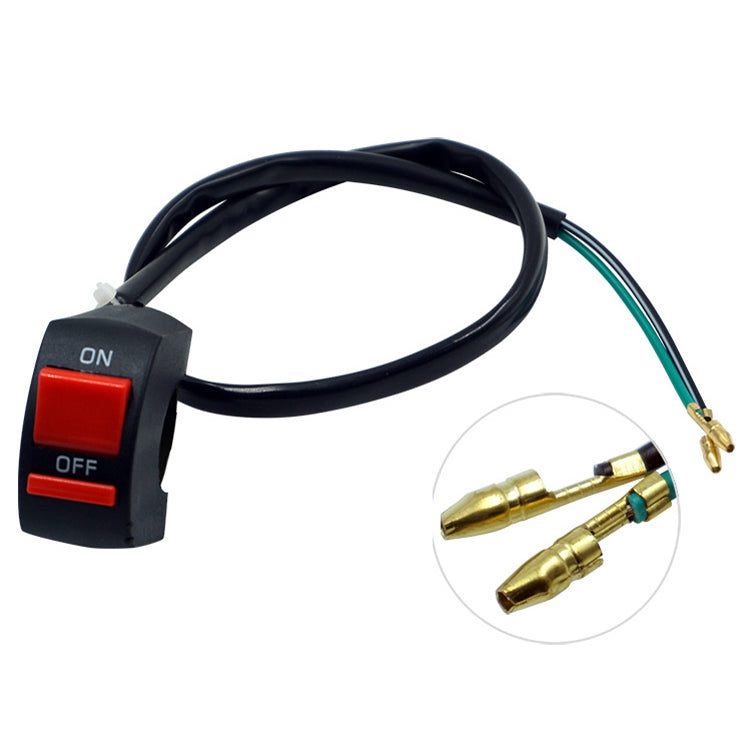 10 PCS Accessori per la modifica del motociclo Interruttore del controller del faro del faro del LED del doppio interruttore del flash del veicolo fuoristrada, Double Flash Switch