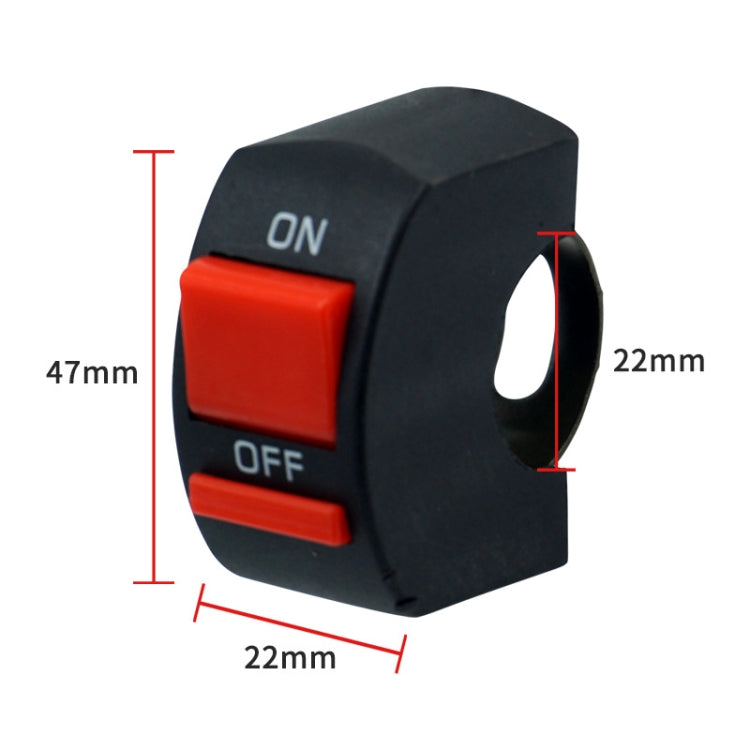 10 PCS Accessori per la modifica del motociclo Interruttore del controller del faro del faro del LED del doppio interruttore del flash del veicolo fuoristrada, Double Flash Switch