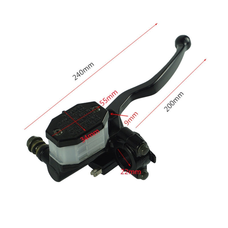 Accessori moto Gruppo pompa freno a disco Pompa freno idraulico Gruppo pompa freno anteriore per Suzuki GN125, For Suzuki GN125