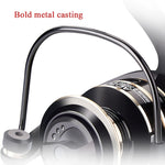 DEUKIO Ruota da pesca AC Forniture per la pesca alla lontra marina con bilanciere interamente in metallo, AC2000, AC3000, AC4000, AC5000, AC6000, AC7000