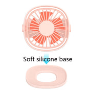 Mini ventilatore USB muto per studenti desktop portatile da esterno, White, Pink, Blue