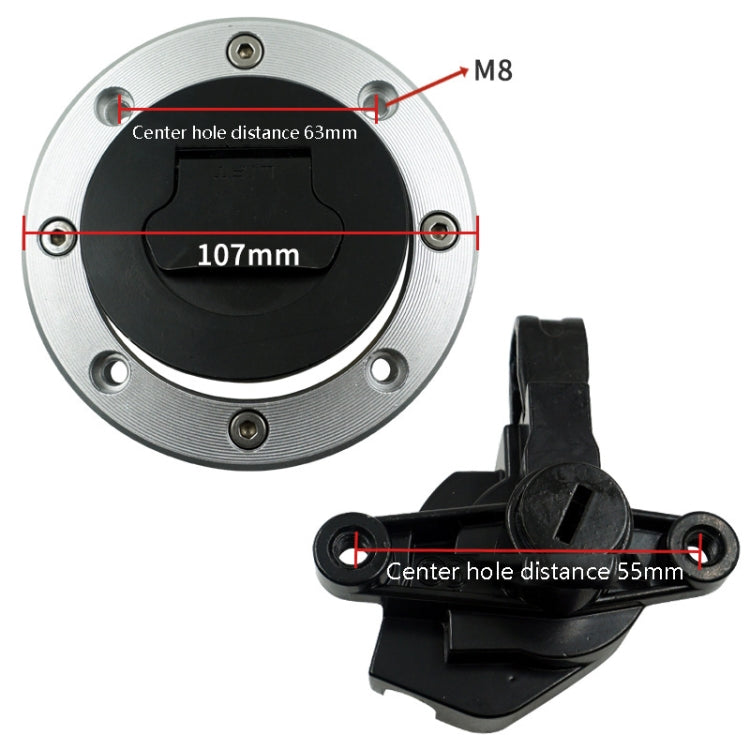 Set modifica moto serratura coperchio serbatoio carburante serratura elettrica adatta per Suzuki GSF600 / GSF1200, For Suzuki GSF600