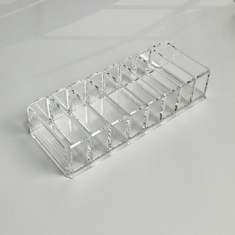 2 pezzi di scatola per rossetto acrilico, scatola per polvere, ombretto trasparente, scatola per trucco