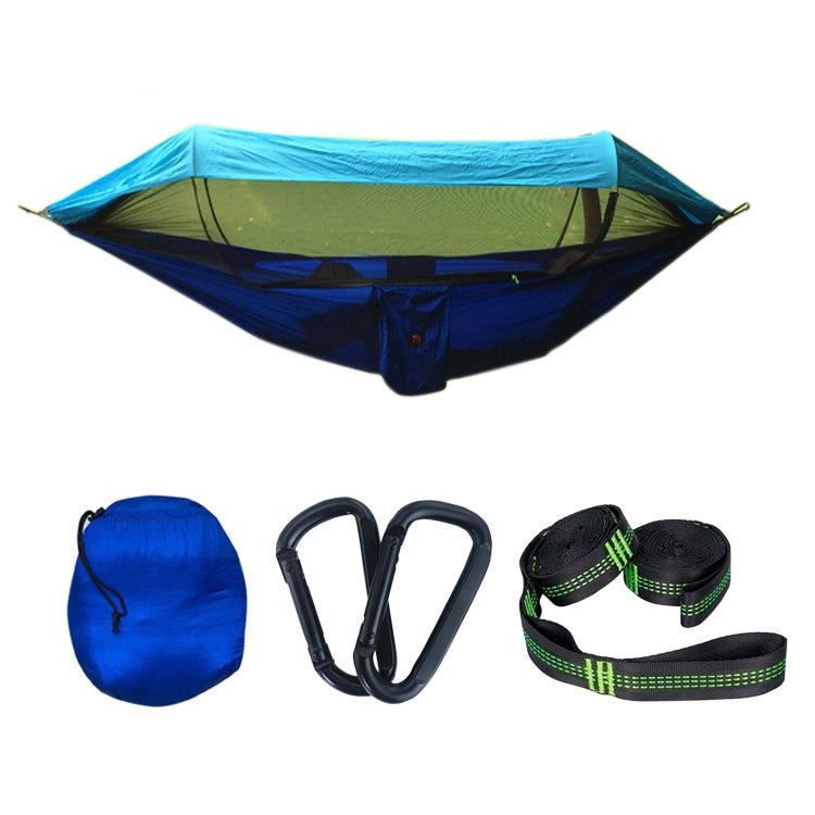 Paracadute Parasole Anti-Zanzara Con Zanzariera Amaca Esterna Singola Doppia Altalena Tenda Aerea Da Terra, 250x120cm (Ink Green / Grass Green), 250x120cm (Blue / Light Blue), 250x120cm (Black / Orange), 250x120cm (Army Green)                          ...