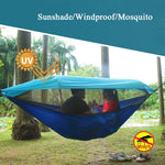 Paracadute Parasole Anti-Zanzara Con Zanzariera Amaca Esterna Singola Doppia Altalena Tenda Aerea Da Terra, 250x120cm (Ink Green / Grass Green), 250x120cm (Blue / Light Blue), 250x120cm (Black / Orange), 250x120cm (Army Green)                          ...