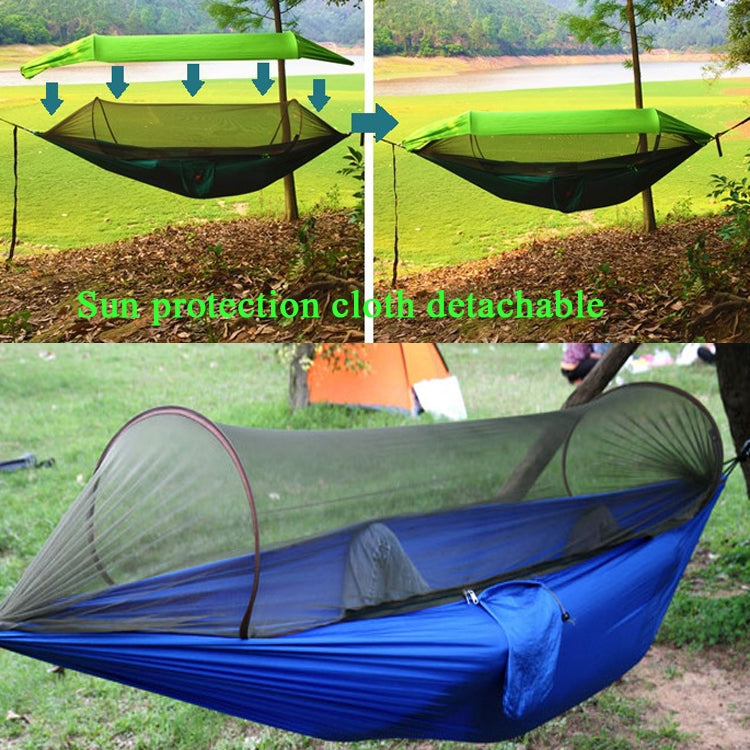 Paracadute Parasole Anti-Zanzara Con Zanzariera Amaca Esterna Singola Doppia Altalena Tenda Aerea Da Terra, 250x120cm (Ink Green / Grass Green), 250x120cm (Blue / Light Blue), 250x120cm (Black / Orange), 250x120cm (Army Green)                          ...
