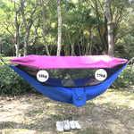 Paracadute Parasole Anti-Zanzara Con Zanzariera Amaca Esterna Singola Doppia Altalena Tenda Aerea Da Terra, 250x120cm (Ink Green / Grass Green), 250x120cm (Blue / Light Blue), 250x120cm (Black / Orange), 250x120cm (Army Green)                          ...