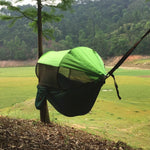 Paracadute Parasole Anti-Zanzara Con Zanzariera Amaca Esterna Singola Doppia Altalena Tenda Aerea Da Terra, 250x120cm (Ink Green / Grass Green), 250x120cm (Blue / Light Blue), 250x120cm (Black / Orange), 250x120cm (Army Green)                          ...