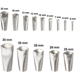 32 PCS / Set Ugello per raschietto in metallo Applicazione Lucidatura Stucco Raschiando Strumenti per cucire di bellezza, 32 PCS / Set