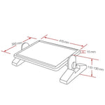 Poggiapiedi ergonomico da ufficio regolabile in altezza