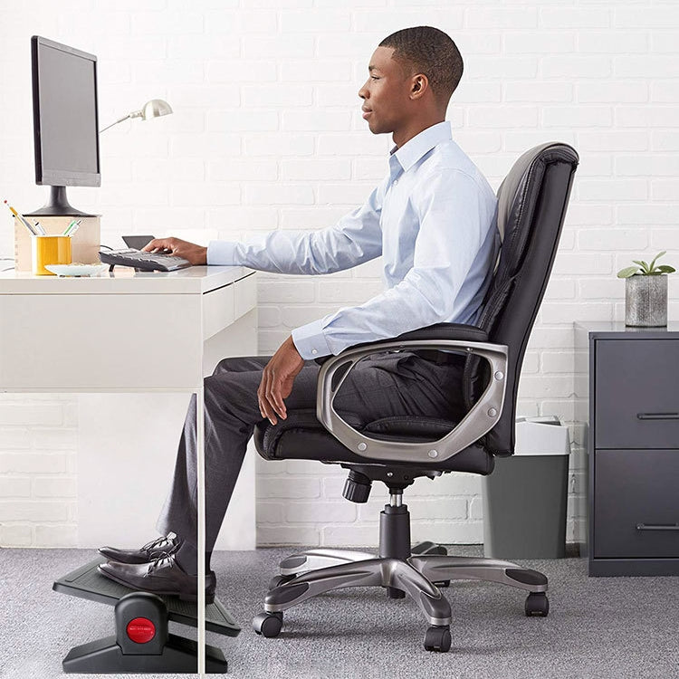 Poggiapiedi ergonomico da ufficio regolabile in altezza