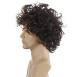 Set di parrucche ricci corte e soffici da uomo