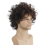 Set di parrucche ricci corte e soffici da uomo