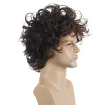 Set di parrucche ricci corte e soffici da uomo