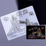 Modello di pittura serie di costruzioni Modello di etichetta A4 per città a tema, Tower System (5pcs / Set), Sailing Line(5pcs / Set), 1 Paris Tower, 2 London Bridge, 3 Pisa Tower, 4 Big Ben, 5 Taj Mahal, 6 White House, 7 Castle, 8 Five-storied Pagoda ...