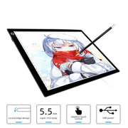 Copy Station Anime Drain Station Lavagna per copie LED con piastra da disegno per lavagna luminosa ad aspirazione magnetica con cavo USB, A4 3 Gear Dimming (Black), A4 Stepless Dimming (Black), A3 3 Gear Dimming (Black), A3 Stepless Dimming (Black)