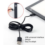 Lavagna luminosa LED A4/A3 con dimmer e magneti USB