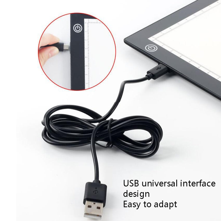 Lavagna luminosa LED A4/A3 con dimmer e magneti USB