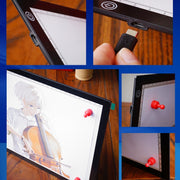 Copy Station Anime Drain Station Lavagna per copie LED con piastra da disegno per lavagna luminosa ad aspirazione magnetica con cavo USB, A4 3 Gear Dimming (Black), A4 Stepless Dimming (Black), A3 3 Gear Dimming (Black), A3 Stepless Dimming (Black)