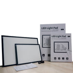 Lavagna luminosa LED A4/A3 con dimmer e magneti USB