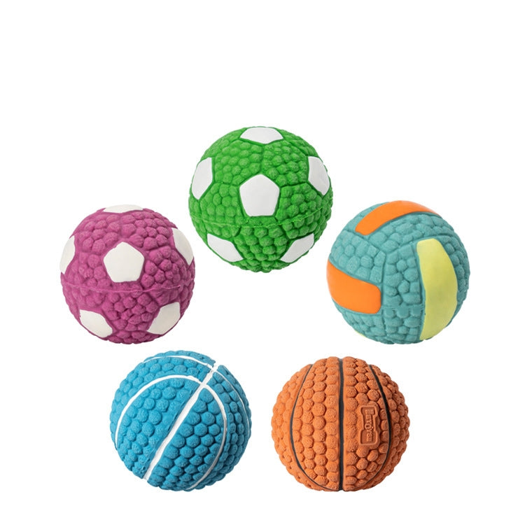 Giocattolo per cani in lattice morso di cane palla sonora giocattoli per animali domestici, Large Volleyball, Large Tennis, Large  Rugby, Small Volleyball, Small Tennis, Small Football, Small Rugby, Small Football (Green), Large Football (Green)       ...