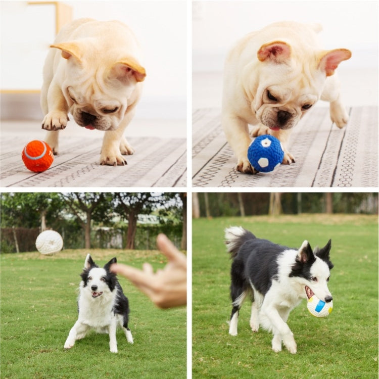 Giocattolo per cani in lattice morso di cane palla sonora giocattoli per animali domestici, Large Volleyball, Large Tennis, Large  Rugby, Small Volleyball, Small Tennis, Small Football, Small Rugby, Small Football (Green), Large Football (Green)       ...