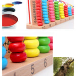 Cornice in legno per calcolo perline educazione bambini