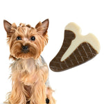 Denti molari in pelle bovina in nylon resistente ai morsi per animali domestici che mangiano giochi per cani con ossa, Small (Steak), Large (Steak), Small  (Chicken Wings), Large (Chicken Wings), Small  (Chicken Leg), Large  (Chicken Leg), Small (Ring)...