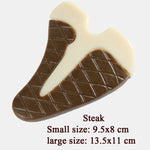 Denti molari in pelle bovina in nylon resistente ai morsi per animali domestici che mangiano giochi per cani con ossa, Small (Steak), Large (Steak), Small  (Chicken Wings), Large (Chicken Wings), Small  (Chicken Leg), Large  (Chicken Leg), Small (Ring)...