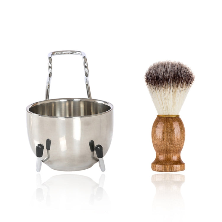 B3004 Ciotola in schiuma per portaspazzole da barba in nylon da 3 pezzi/set da uomo