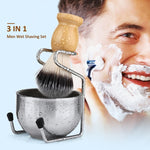B3004 Ciotola in schiuma per portaspazzole da barba in nylon da 3 pezzi/set da uomo