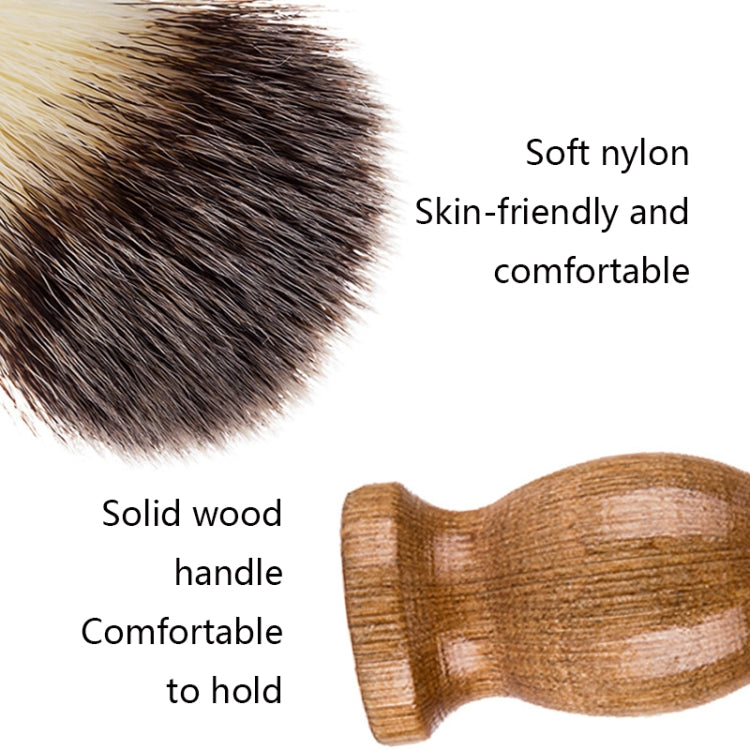 B3004 Ciotola in schiuma per portaspazzole da barba in nylon da 3 pezzi/set da uomo