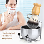 B3004 Ciotola in schiuma per portaspazzole da barba in nylon da 3 pezzi/set da uomo