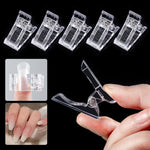 Set 15 stampi in plastica per unghie in cristallo