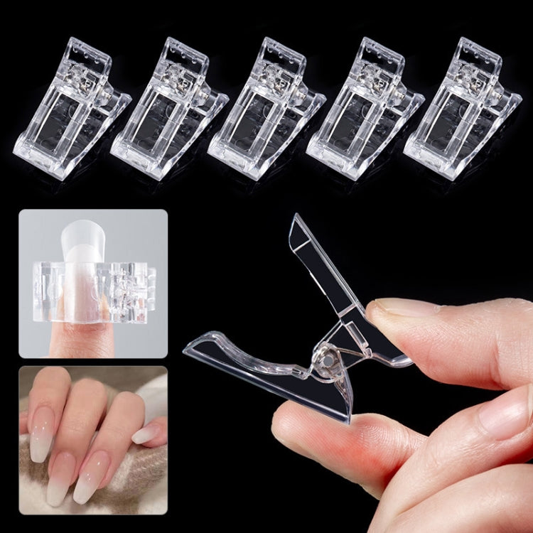Set 15 stampi in plastica per unghie in cristallo