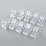 Set 15 stampi in plastica per unghie in cristallo