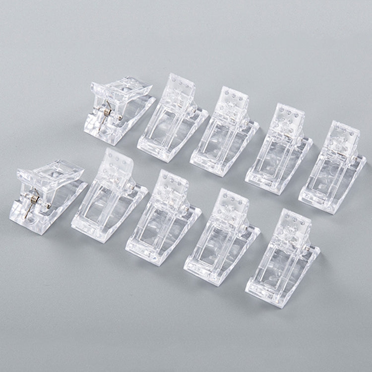Set 15 stampi in plastica per unghie in cristallo