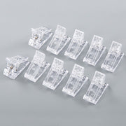 15 PCS Stampo in cristallo per unghie Clip fissa per colla in cristallo Clip per modellare la colla in cristallo