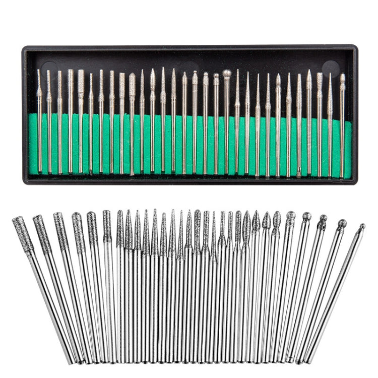 Set 3 pezzi 30 teste diamantate per smalto unghie