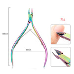 FABIYAN Set di strumenti per nail art in titanio colorato Cesoie per pelle morta Pinza per lima per unghie in acciaio, 13 In 1, 14 In 1, 4 In 1, 2 In 1