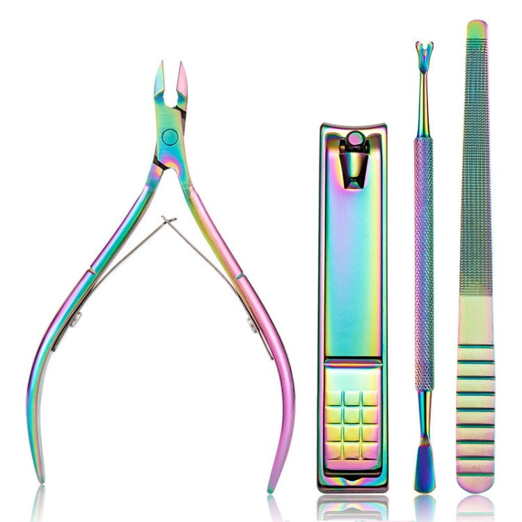 FABIYAN Set di strumenti per nail art in titanio colorato Cesoie per pelle morta Pinza per lima per unghie in acciaio, 13 In 1, 14 In 1, 4 In 1, 2 In 1