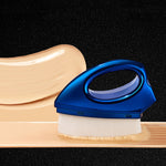3 pezzi Pennello per fondotinta in ferro Pennello per cipria per fard per capelli morbidi Pennello per cipria in polvere sciolto per volume di riparazione, Black Brown Hair (OPP Bag Packaging), Plating Blue White Hair (OPP Bag Packaging)               ...
