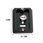 QR60 Base del morsetto per piastra a sgancio rapido in lega di alluminio da 60 mm, QR60