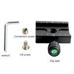 QR60 Base del morsetto per piastra a sgancio rapido in lega di alluminio da 60 mm, QR60