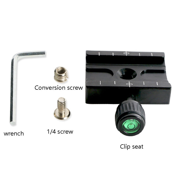 QR60 Base del morsetto per piastra a sgancio rapido in lega di alluminio da 60 mm, QR60
