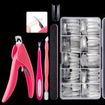 Set di strumenti per manicure Set di taglio parola per unghie, Transparent French, Natural French, Transparent Semi-post, Natural Semi-post, Transparent Full Post, Natural Full Post, Transparent French Large Set, Transparent Semi-post Large Set        ...